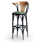 Dengema T169-75 Yeşil - Kahve Bar Sandalyesi