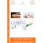 Denguva #HacamatSeti Profesyonel Vakum Masaj Terapi Fizyoterapi Hacamat 12'li Kupa Çekme Seti