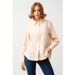 Denim DT10059-2 Pudra Kadın Gömlek
