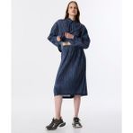 Denim Görünümlü Dokulu Etek TW6250004086629 - Mavi - 38