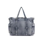 Denim Kot Kumaşı Omuz Kadın Çantası Barcelona 3216 Siyah