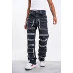 Denim Republic Erkek Füme Baggy Pantolon Çok Cepli - 34