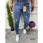 Denim Slim Fit Erkek Pantolon Açık mavi