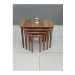 deniss home 4'lü Mdf Ahşap Zigon Sehpa