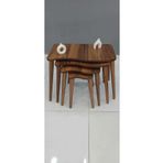 deniss home Dörtlü Ahşap Mdf Zigon Sehpa S Model Kahverengi