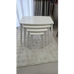 deniss home Dörtlü Mdf Ahşap Zigon Sehpa Bej
