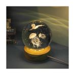 Deniz Anası Tasarımlı Cam Küre Işıklı Midastech - 1 - 10 W - Amber