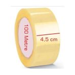 Deniz Bant Şeffaf Süper Yapışkanlı Kopmayan Koli Bandı 4.5 cm x 100 Metre 3 Adet