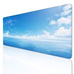 Deniz Büyük Fare Altlığı Oyun Mouse Pad Büyük 24x12 inç Klavye Mat Kaymaz Kauçuk Tabanlı, Mousepad Yıkanabilir Genişletilmiş Büyük Fare Paspasları, Oyun Ev Ofis Çalışmaları için Fare Altlığı 3-790