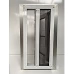 Deniz Cam 90-120 x 170-220 cm Yatay Pileli Plise Akordiyon Sürme Katlanır Beyaz Sineklik