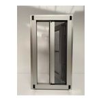 Deniz Cam Modern Alüminyum Sineklik Pileli Plise Akordiyon Sürme Katlanır Sineklik - Naturel (Eloksal) 0-40 x 0-100 cm
