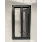 Deniz Cam Sineklik Plise Yatay Sineklik Pileli Plise Akordiyon Sürme Katlanır Sineklik Antrasit - 60-100 x 140-170 cm