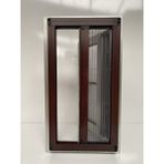 Deniz Cam Sineklik Plise Yatay Sineklik Pileli Plise Akordiyon Sürme Katlanır Sineklik Maun - 40-70 x 170-220 cm