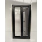 Deniz Cam Sineklik Plise Yatay Sineklik Pileli Plise Akordiyon Sürme Katlanır Sineklik Siyah - 70-90 x 170-220 cm