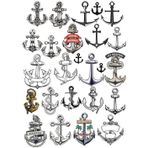 Deniz Çapası Sticker Set 25 Parça Telefon, Tablet, Defter, Laptop Sticker