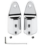 Deniz Çifti 316SS Ağır Hizmet Bimini Üst Kapak Dış Göz Sonu Tekne Bağlantı Parçaları İki Vidalı Donanımı 7/8" veya 1" OD Yuvarlak Boru (7/8" (22 mm) 2 ADET)
