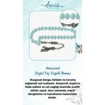Deniz Doğal Taş Sertifikalı Amazonit Doğal Taş Tesbih 8mm