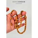 DENİZ ERGEN Sertifikalı Doğal Kördiken Ağacı Sistem Püsküllü 7 x 10 Kapsül Tesbih