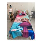 DENİZ HOME Gökkuşağı Elsa Anna Çocuk Kapitone Pike Takımı 155x220 cm Tek Kişilik
