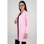 DENİZ İŞ Kıyafetleri Kadın Alpaka Kumaş Pembe Renk Iş Önlüğü-1031R