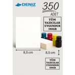 Deniz Karton KARE | 8,5 x 8,5 cm Kalın Not Kartı - Hediye Kartı - Baskı Kartı - Bileklik Kart - 1.Hamur 350 Adet