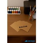 Deniz Karton Kraft 200 Adet 8x5 Boş Kartvizit - Not Kağıdı - Baskısız Kartvizit - 1.Kalite