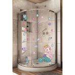 Deniz Kızı Yıldızlar ve Balıklar Banyo ve Duvar Sticker Seti