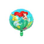 Deniz Kızı Yuvarlak Folyo Balon 18 Inç