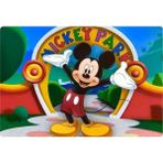 Deniz Parti Mickey Mouse Dikdörtgen Pasta Yenilebilir Resim Baskı 28x19 cm - 1 Adet