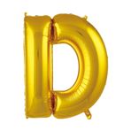 Deniz Parti Süsleri Folyo Balon D Harfi Gold Renk - D Harf Balon - Harf Folyo Balon 100 Cm Gold Balon