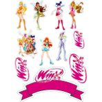 Deniz Parti Winx Yenilebilir Cupcake ve Pasta Resim Baskı - 1 Adet