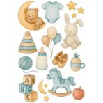 Deniz Parti Yenilebilir Şekerli Kağıt Baskısı Cupcake ve Pasta Resim Baskı Bebek Eşyaları Temalı 31