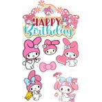 Deniz Parti Yenilebilir Şekerli Kağıt Baskısı Cupcake ve Pasta Resim Baskı My Melodi Temalı 89