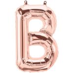 Deniz Party Store 16 inç 40 cm B Harfi Rose Gold Folyo Balon