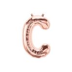 Deniz Party Store 16 inç 40 cm C Harfi Rose Gold Folyo Balon