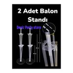 Deniz Party Store 2 Adet Ayaklı Balon Standı 7 Çubuklu 2 Li Set (Balon Hariçtir.)