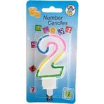Deniz Party Store 2 Yaş Rengarenk Doğum Günü Pasta Mumu