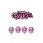 Deniz Party Store 5 Inç MİNİK KROM PEMBE Balon 12,5 Cm Çap 10 Adet