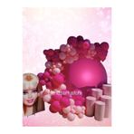 Deniz Party Store Balon Set Pastel Fuşya Makaron Pembe 51 Parça