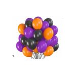 Deniz Party Store CADILAR BAYRAMI PASTEL SİYAH MOR TURUNCU Balon Set 15 Adet