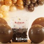 Deniz Party Store ÇİKOLATA KAHVE LATEX BALON 10 ADET 12 İNÇ