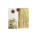 Deniz Party Store Gold Renk Metalize Fon Perde Duvar Perdesi