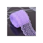 Deniz Party Store Lila Güpür Dantel Kurdele 4 Cm Çift Taraflı Ikili Dantel Güpür 5 Metre