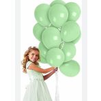 Deniz Party Store-Makaron Balon 12" Inç 25 Adet Yeşil Renk