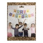 Deniz Party Store Makaron (Harf Balon Görünümlü Gold Folyo) Happy Bırthday Yazı
