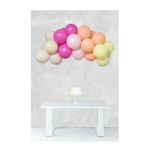 Deniz Party Store Makaron Somon Sari Pembe Deniz Kumu Fuşya Mini Zincir Balon Set