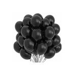 Deniz Party Store Mat Siyah Balon 10 Adet