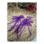 Deniz Party Store Mor 6 Mm Organze Hazir Fiyonk Kurdele 10 Adet Balon Pasta Kurdelesi