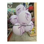 Deniz Party Store Mor Organze Fiyonk Kurdeleli 6 Adet Makaron Lila Balon