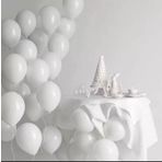 Deniz Party Store-Pastel beyaz latex balon 10 adet